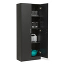 Amazon Basics Storage Cabinet for Kitchen Pantry, Black - Scratch & Dent
