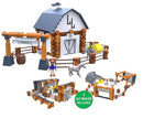 LINCOLN LOGS BIG SKY RANCH BUILDING SET - 00803 - Brown - Like New