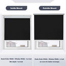 Acholo Blackout Roller Shades Cordless Blinds 28 x 72 Inch - Black - Brand New