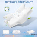 cervical memory foam pillow for neck shoulder pain orthopedic pillow Gray-S - Brand New