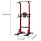 UYHR POWER TOWER, UPPER BODY STRENGTH TRAINING FITNESS EQUIPMENT - RED / BLACK - Like New