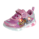 NICKELODEON GIRL'S PAW PATROL LIGHT UP LACELESS SHOES TODDLER 7 PINK/BLUE - Like New