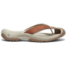 KEEN WAIMEA LEATHER FLIP-FLOPS - WOMEN SIZE 9 - SORREL HORSE/PLAZA TAUPE - Brand New