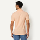 AMAZON ESSENTIALS SLIM-FIT SHORT-SLEEVE COTTON POLO SHIRT MEN M PALE PEACH - Brand New