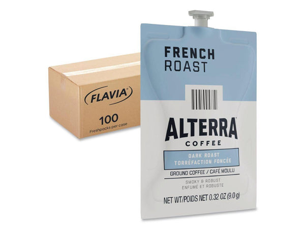 ALTERRA FRENCH ROAST COFFEE FRESHPACK 100/CARTON 48010 - Brand New