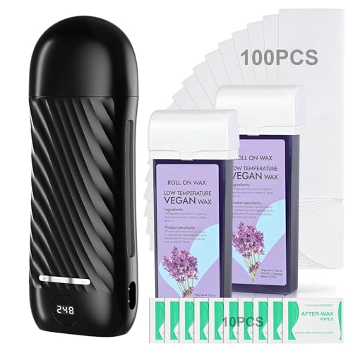 BINZLS ROLL ON HAIR REMOVAL KIT: PORTABLE WAX HEATER CWH-009 - - Scratch & Dent