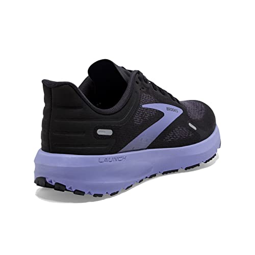 1203731B060 BROOKS WOMEN'S LAUNCH 9 RUNNING SHOE BLK/EBNY/PURPLE SIZE 12 Like New