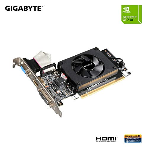 GIGABYTE 2GB RAM DDR3 SDRAM Video Graphics Cards GV-N710D3-2GL REV2.0 - Brand New