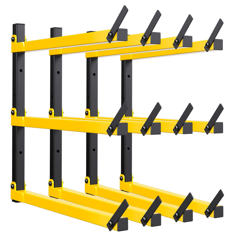 GREENER Lumber Storage Rack Folding Wood Storage Racks Wall-Mounted Metal Racks - Like New