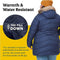 13020 MARMOT Women's Montreal Mid-Thigh Length Down Puffer Coat Arctic Navy 1X - Brand New