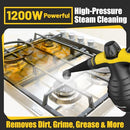 STEAMIFY PRESSURIZED HANDHELD STEAM CLEANER POWERFUL HOME USE - BLACK&YELLOW - Like New