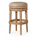 Maven Lane Pullman Backless Bar Stool 31 Inches – Swivel Stool with Footrest - Like New