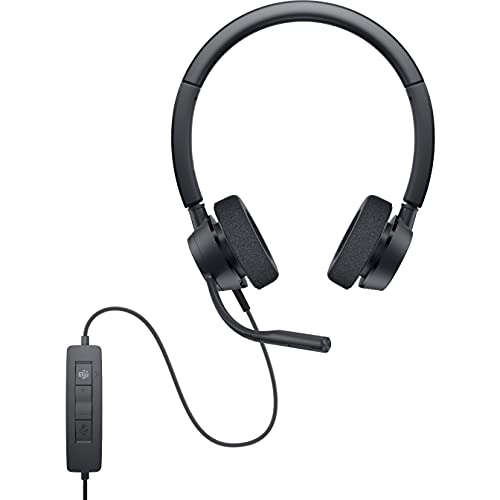 DELL PRO STEREO HEADSET WITH MICROPHONE - BLACK - Like New