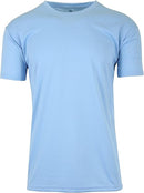 GALAXY BY HARVIC MEN'S PERFORMANCE ACTIVE SHORT SLEEVE - LIGHT BLUE - SIZE 2XL - Like New