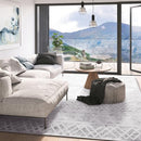 Boho Area Rug 8x10 Feet Modern Area Rug Neutral Carpet for Bedroom Decor Gray - Brand New