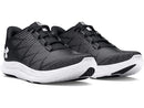 UNDER ARMOUR MEN'S CHARGED SPEED SWIFT SNEAKER SIZE 13 BLACK/WHITE/WHITE - Like New