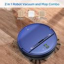 ZC WAS Robot Vacuum 2 in 1 Mop Combo APP Voice and Remote Control - Light Blue Like New