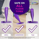 SWIFFER WETJET HARDWOOD FLOOR SPRAY MOP CLEANER STARTER KIT - PURPLE - Brand New