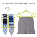 VECELO Premium Velvet Hangers Pack of 30 Heavyduty Non Slip Velvet Suit Yellow - Like New