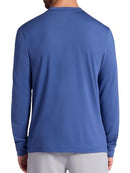GAM243TL09015 Gaiam Men's Long Sleeve Crewneck Top Standard, True Navy L - Brand New