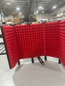 TETECHNICAL PRO PROFESSIONAL VOCAL ISOLATION REFLECTION SOUND SHIELD - RED/BLACK - Like New