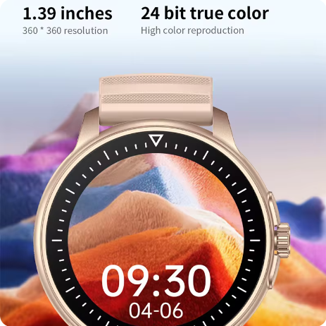 ESTG ZW45 MEN BLUETOOTH CALL AI VOICE FITNESS TRACKER SMARTWATCH - BLACK - Like New