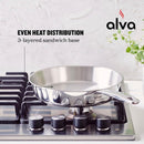 ALVA MAESTRO STAINLESS STEEL NONSTICK FRYING PAN SKILLET – 8 INCH - Like New