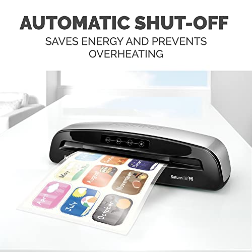 FELLOWES SATURN 3I 95 THERMAL HOME OFFICE LAMINATOR MACHINE STARTER KIT 9.5" - Like New
