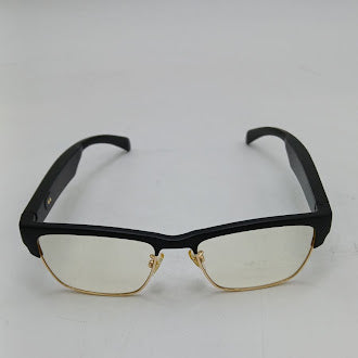 CRELANDER SMART GLASSES, WIRELESS BLUETOOTH, HANDS-FREE CALLING - BLACK/GOLD - Like New