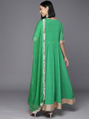 VARANGA STYLISH ETHNIC KURTA TRENDY PRINTED STRAP DESIGN SIZE: WOMEN 2XL - GREEN - Brand New