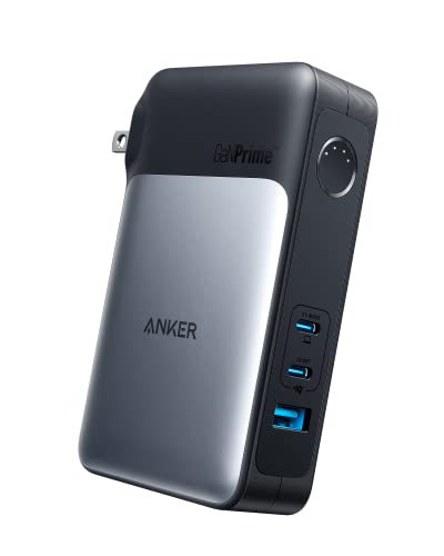 ANKER GANPRIME POWER BANK 10,000MAH 65W WALL CHARGER A1651 - BLACK - Like New