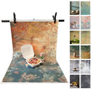 6PCS Non-Wrinkle Retro Oil Painting Photography Backdrops 31x21IN Seamless - Brand New