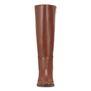EASY SPIRIT WOMEN LORETTA RIDING BOOTS LEATHER - SIZE: 8.5 WIDE - BROWN/ TAN - Like New