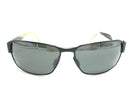 MAUI JIM MATTE BLACK FRAME CORAL ACCENTS NEUTRAL GRAY POLARIZED 65-16-115 - Like New