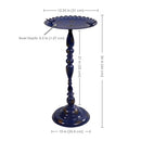 Sunnydaze Feathered Friends Iron Pedestal Bird Feeder - Blue - 26" H - Like New