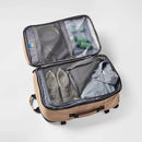OPEN STORY 35L TRAVEL BACKPACK-OPEN STORY COLLEGE BOOK BAG 17" - BEIGE - Like New