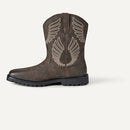 AMAZON ESSENTIALS MEN'S SQUARE TOE WESTERN COWBOY BOOTS BROWN SIZE 12 - Brand New