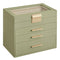 SONGMICS Jewelry Box with Glass Lid, 4-Layer Jewelry Organizer, 3 Drawers - Like New