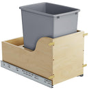 HOMLUX WOOD PULL OUT WASTE CONTAINER WITH SOFT CLOSE - WOOD - Brand New
