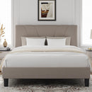 NOVILLA BED FRAME QUEEN SIZE WITH WOOD SLATS SUPPORT - Scratch & Dent