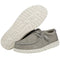 150203923 Hey Dude Men's Wally Recycled Leather, Lace Up Loafers,  Silver Birch - Like New