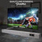 PYLE PyleUsa Home Bluetooth Sound bar Stylish 60W 35" 4K HDMI PSBV40BT - Silver - Like New