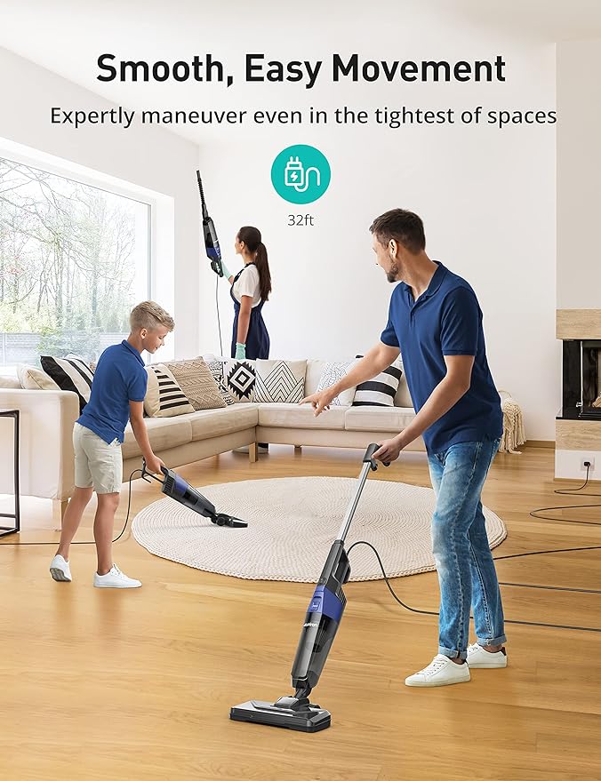 Aspiron Corded Stick Vacuum Cleaner Floor Small Vacuum Cleaner - Scratch & Dent