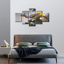 Canvas Wall Art Fantasy Dragon Pictures Black Canvas Frame 5 Piece Art - Brand New