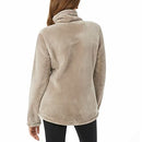 32 Degrees Women's Plush Luxe Fur Super Soft Full Zip Outwear Goat,L - Brand New