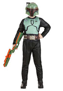 Jazwares Star Wars Boba Fett Costume for Youth Boys Printed Jumpsuit - M (8-10) - Like New