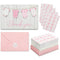 60 Pack Baby Shower Thank You Cards with Pink Envelopes for Girl - Like New