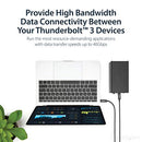 StarTech.com Active 40Gbps Thunderbolt 3 Cable 3.3ft/1m TBLT3MM1MA - Black - Like New