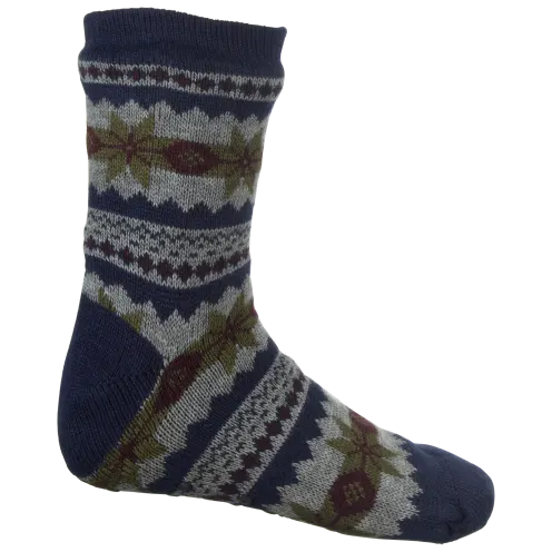 YU FENG 3-PACK: MEN'S ASSORTED FLUFFY SHERPA SLIPPER SOCKS - MULTI - Like New