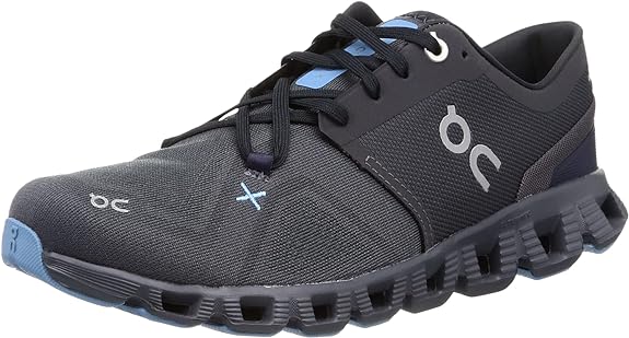 60.98703 On Running Men's Cloud X 3 Sneakers Eclipse/Magnet 9 Like New